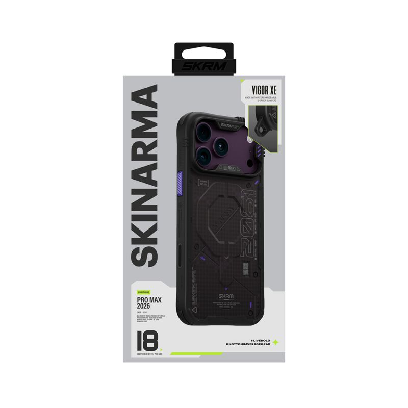 Apple iPhone 18 Pro Max Case with M-Safe Charging Feature and Airbag Design Skinarma Vigor XE Cover - 15