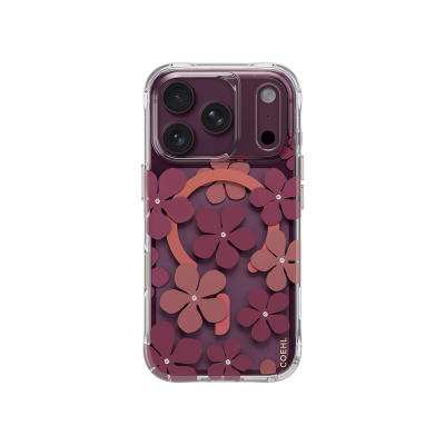 Apple iPhone 18 Pro Max Case with M-safe Charging Feature, Floral Design, Coehl Mila Series Cover - 1