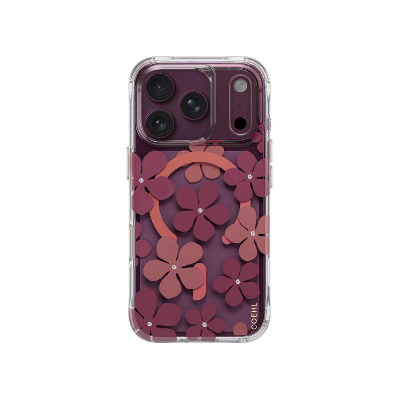 Apple iPhone 18 Pro Max Case with M-safe Charging Feature, Floral Design, Coehl Mila Series Cover - 1