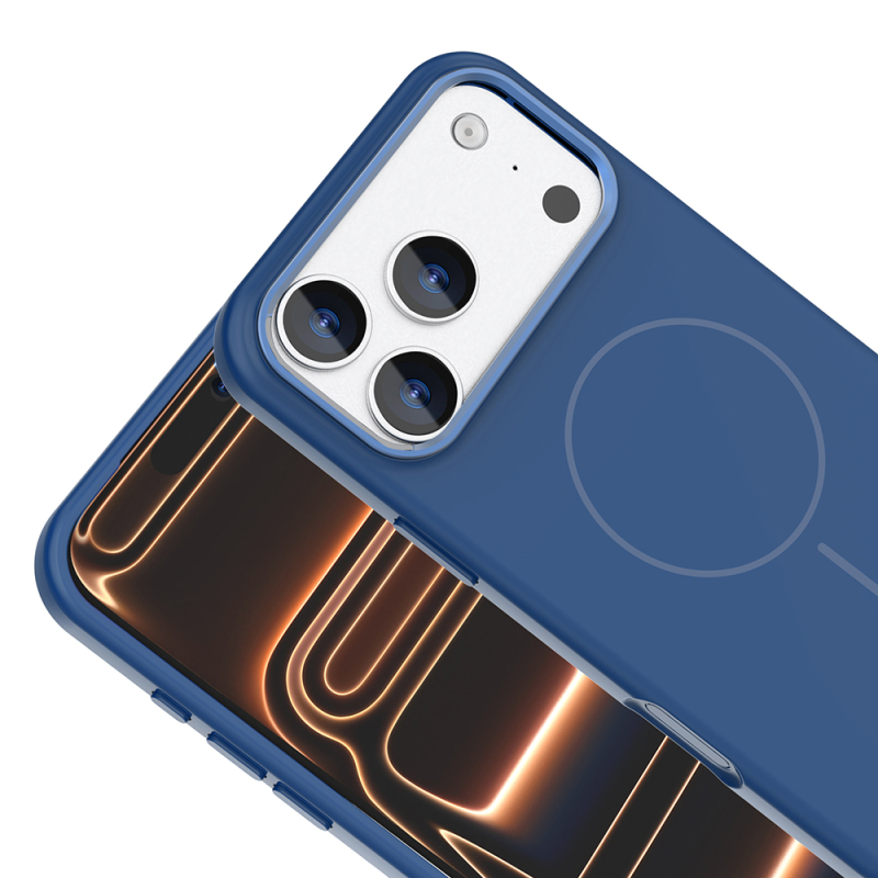 Apple iPhone 18 Pro Max Case with M-Safe Charging Feature, Metal Camera Frame, Zore Edi Silicone Cover - 22