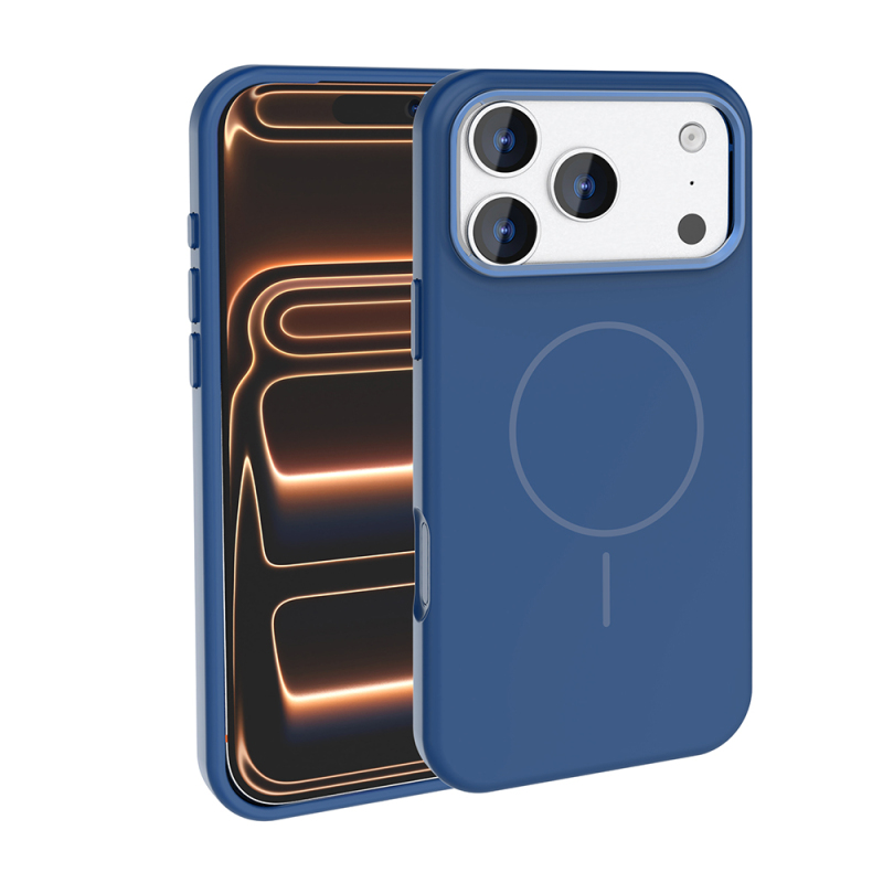 Apple iPhone 18 Pro Max Case with M-Safe Charging Feature, Metal Camera Frame, Zore Edi Silicone Cover - 4