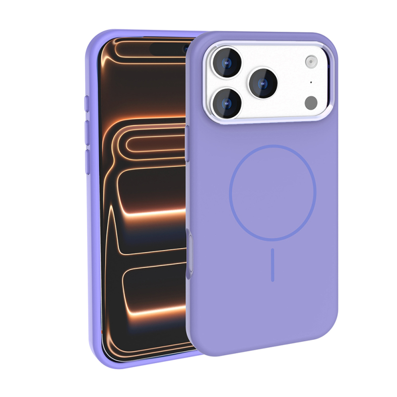 Apple iPhone 18 Pro Max Case with M-Safe Charging Feature, Metal Camera Frame, Zore Edi Silicone Cover - 5