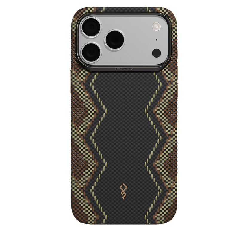 Apple iPhone 18 Pro Max Case with M-safe Charging Feature, Raptic Aramid Dual Ultra Scepter Series Carbon Cover - 1