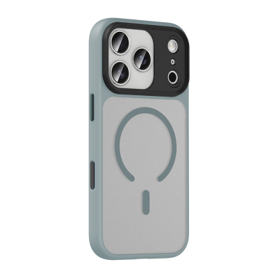 Apple iPhone 18 Pro Max Case with Matte Back and Wireless Charging Feature, Zore Fleet M-safe Cover - 10