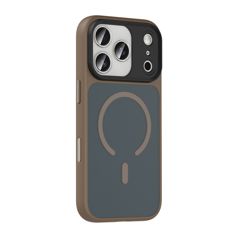 Apple iPhone 18 Pro Max Case with Matte Back and Wireless Charging Feature, Zore Fleet M-safe Cover - 13