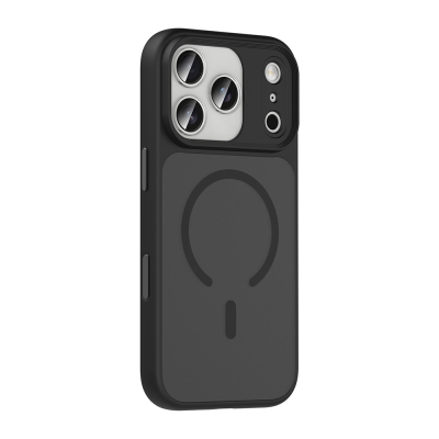 Apple iPhone 18 Pro Max Case with Matte Back and Wireless Charging Feature, Zore Fleet M-safe Cover - 14