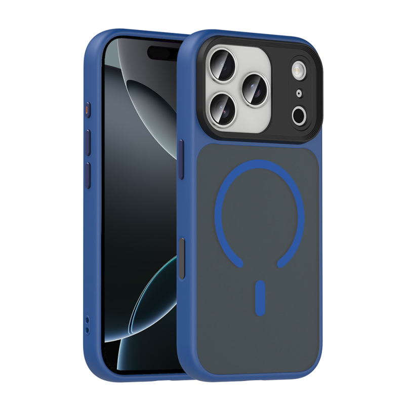 Apple iPhone 18 Pro Max Case with Matte Back and Wireless Charging Feature, Zore Fleet M-safe Cover - 6