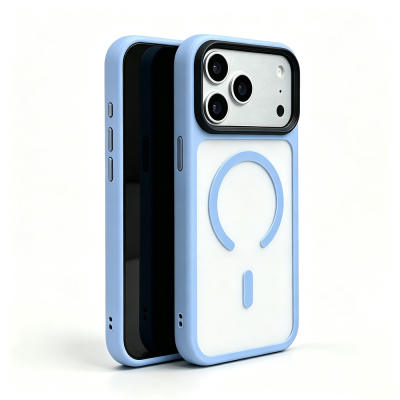Apple iPhone 18 Pro Max Case with Matte Back and Wireless Charging Feature, Zore Fleet M-safe Cover - 17