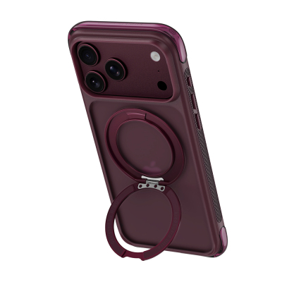Apple iPhone 18 Pro Max Case Wiwu AG-203 AeroGuard Ultra Series M-safe Charging Enabled Airbag Designed Stand Cover - 10