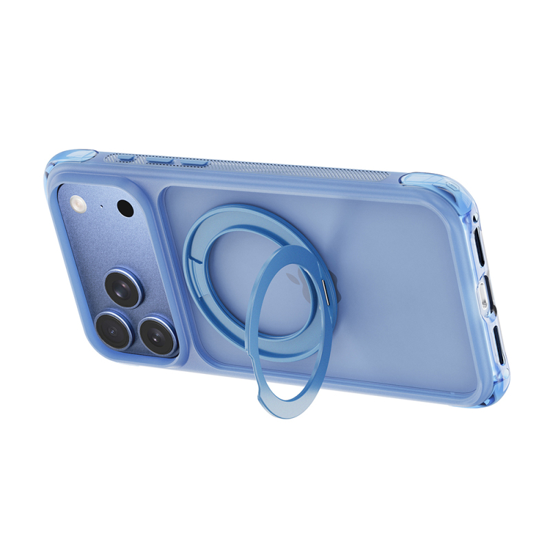Apple iPhone 18 Pro Max Case Wiwu AG-203 AeroGuard Ultra Series M-safe Charging Enabled Airbag Designed Stand Cover - 27
