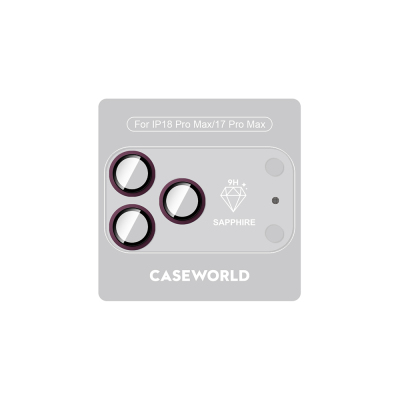 Apple iPhone 18 Pro Max CaseWorld Alloy Sapphire Safir One-Piece Anti Reflective Safir Kamera Lens Koruyucu - 1