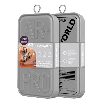 Apple iPhone 18 Pro Max CaseWorld Alloy Sapphire Safir One-Piece Anti Reflective Safir Kamera Lens Koruyucu - 21