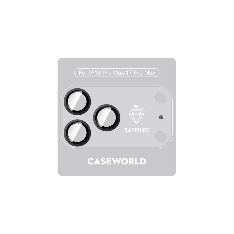 Apple iPhone 18 Pro Max CaseWorld Alloy Sapphire Safir One-Piece Anti Reflective Safir Kamera Lens Koruyucu - 2