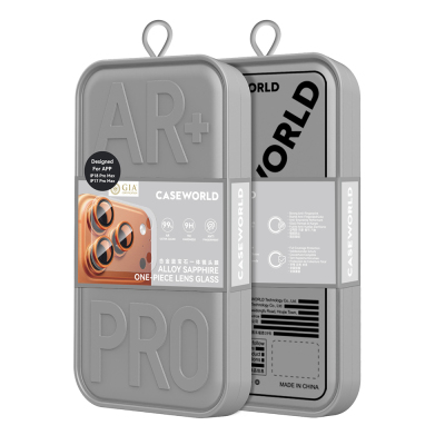 Apple iPhone 18 Pro Max CaseWorld Alloy Sapphire Safir One-Piece Anti Reflective Safir Kamera Lens Koruyucu - 22