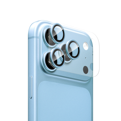 Apple iPhone 18 Pro Max CaseWorld Alloy Sapphire Safir One-Piece Anti Reflective Safir Kamera Lens Koruyucu - 19