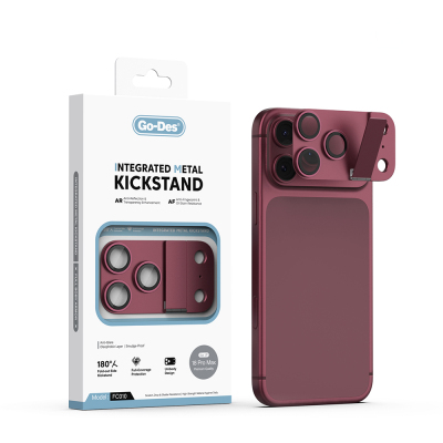 Apple iPhone 18 Pro Max Go Des CL-23 Anti-Reflective Camera Lens Protector with Stand - 1