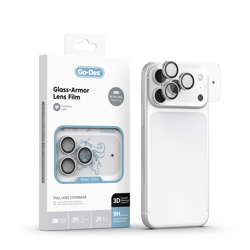 Apple iPhone 18 Pro Max Go Des FC011 Glass Armor Serisi Kamera Lens Koruyucu - 1