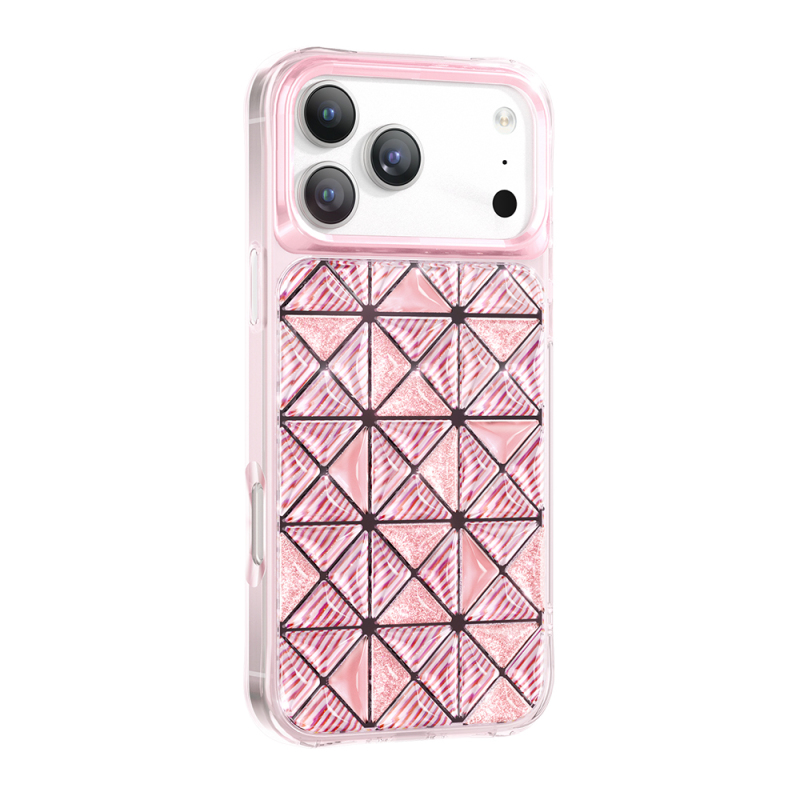 Apple iPhone 18 Pro Max Kılıf 3D Buz Blok Desenli Zore Paris Kairo TPU Kapak - 3