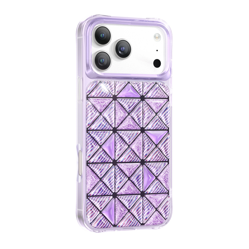 Apple iPhone 18 Pro Max Kılıf 3D Buz Blok Desenli Zore Paris Kairo TPU Kapak - 1