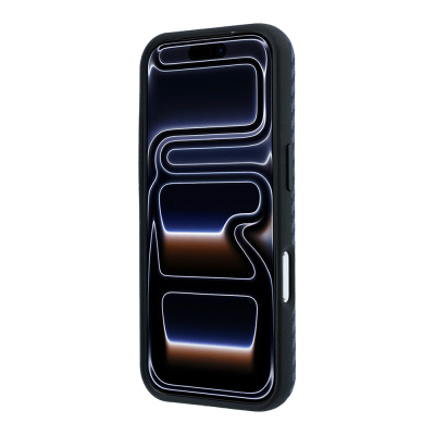 Apple iPhone 18 Pro Max Kılıf BMW Orjinal Lisanslı M-safe Şarj Özellikli Karbon Fiber Tasarımlı ve Metal Logolu PU Deri Kapak - 37