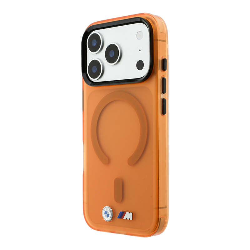 Apple iPhone 18 Pro Max Kılıf BMW Orjinal Lisanslı M-safe Şarj Özellikli Metal Buton Tasarımlı Buzlu IML Baskılı Kapak - 2