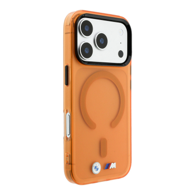 Apple iPhone 18 Pro Max Kılıf BMW Orjinal Lisanslı M-safe Şarj Özellikli Metal Buton Tasarımlı Buzlu IML Baskılı Kapak - 4