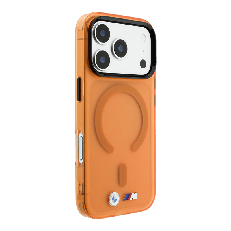 Apple iPhone 18 Pro Max Kılıf BMW Orjinal Lisanslı M-safe Şarj Özellikli Metal Buton Tasarımlı Buzlu IML Baskılı Kapak - 4