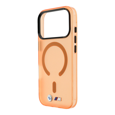 Apple iPhone 18 Pro Max Kılıf BMW Orjinal Lisanslı M-safe Şarj Özellikli Metal Buton Tasarımlı Buzlu IML Baskılı Kapak - 6