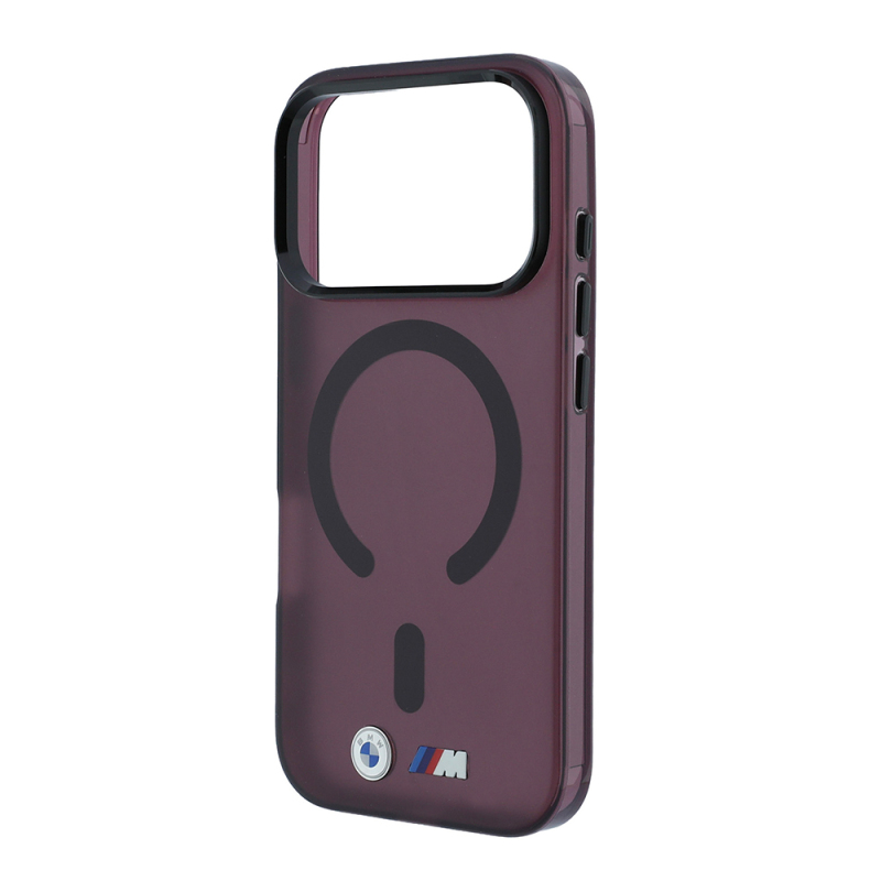 Apple iPhone 18 Pro Max Kılıf BMW Orjinal Lisanslı M-safe Şarj Özellikli Metal Buton Tasarımlı Buzlu IML Baskılı Kapak - 10