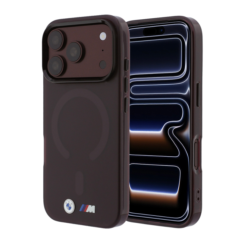 Apple iPhone 18 Pro Max Kılıf BMW Orjinal Lisanslı M-safe Şarj Özellikli Metal Buton Tasarımlı Buzlu IML Baskılı Kapak - 9