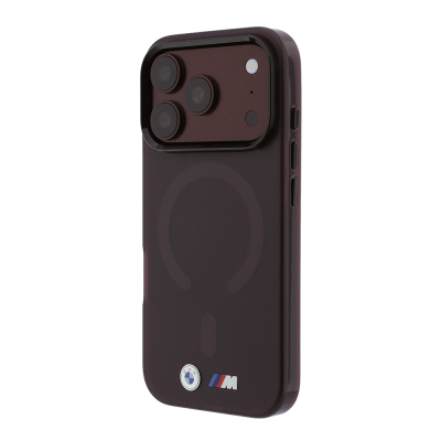 Apple iPhone 18 Pro Max Kılıf BMW Orjinal Lisanslı M-safe Şarj Özellikli Metal Buton Tasarımlı Buzlu IML Baskılı Kapak - 12