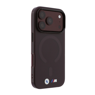 Apple iPhone 18 Pro Max Kılıf BMW Orjinal Lisanslı M-safe Şarj Özellikli Metal Buton Tasarımlı Buzlu IML Baskılı Kapak - 14