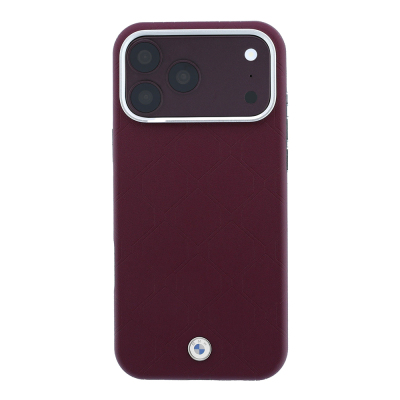 Apple iPhone 18 Pro Max Kılıf BMW Orjinal Lisanslı M-safe Şarj Özellikli Metal Logolu Kabartmalı Kapitone Deri Kapak - 3