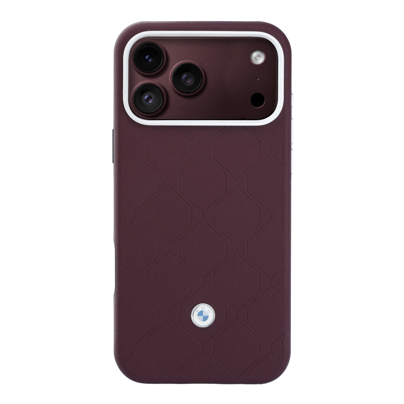 Apple iPhone 18 Pro Max Kılıf BMW Orjinal Lisanslı M-safe Şarj Özellikli Metal Logolu Kabartmalı Kapitone Deri Kartlıklı Kapak - 4