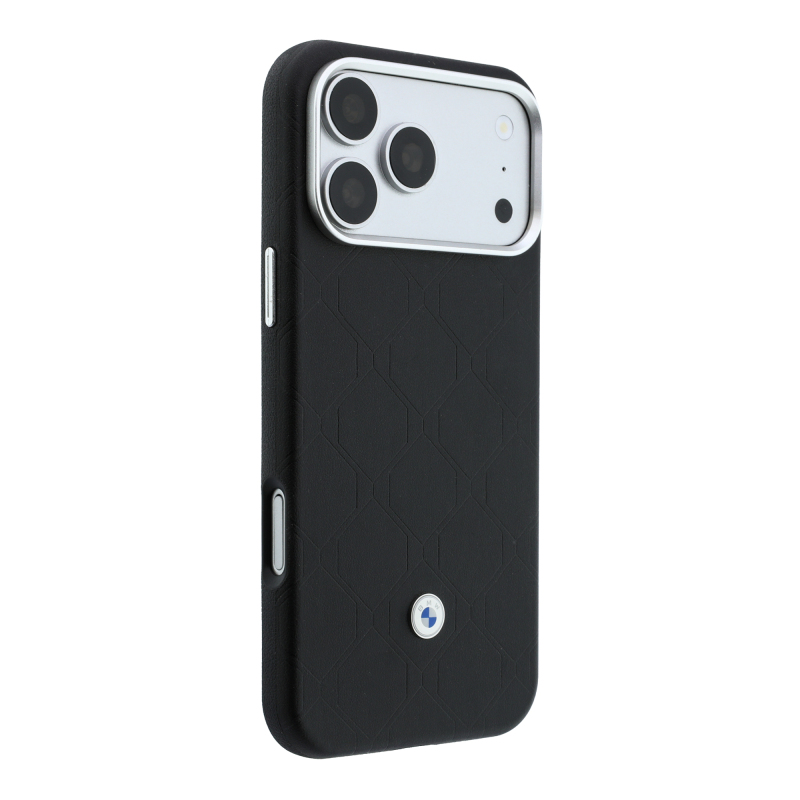 Apple iPhone 18 Pro Max Kılıf BMW Orjinal Lisanslı M-safe Şarj Özellikli Metal Logolu Kabartmalı Kapitone Deri Kartlıklı Kapak - 16