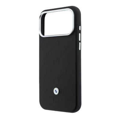 Apple iPhone 18 Pro Max Kılıf BMW Orjinal Lisanslı M-safe Şarj Özellikli Metal Logolu Kabartmalı Kapitone Deri Kartlıklı Kapak - 18