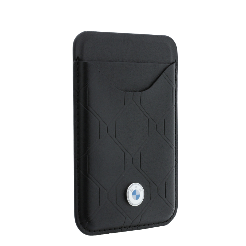Apple iPhone 18 Pro Max Kılıf BMW Orjinal Lisanslı M-safe Şarj Özellikli Metal Logolu Kabartmalı Kapitone Deri Kartlıklı Kapak - 22