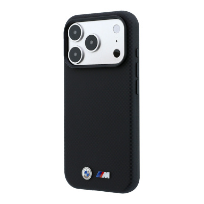 Apple iPhone 18 Pro Max Kılıf BMW Orjinal Lisanslı M-safe Şarj Özellikli Metal Logolu Karbon Fiber Kevlar Kapak - 2
