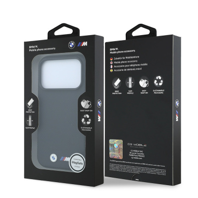 Apple iPhone 18 Pro Max Kılıf BMW Orjinal Lisanslı M-safe Şarj Özellikli Metal Logolu Karbon Fiber Kevlar Kapak - 8