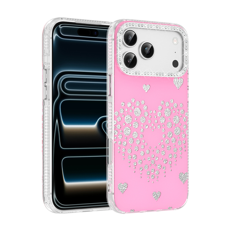 Apple iPhone 18 Pro Max Kılıf Damla Taşlı Zore Rivas Sert PC Kapak - 3
