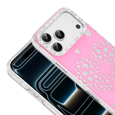 Apple iPhone 18 Pro Max Kılıf Damla Taşlı Zore Rivas Sert PC Kapak - 8