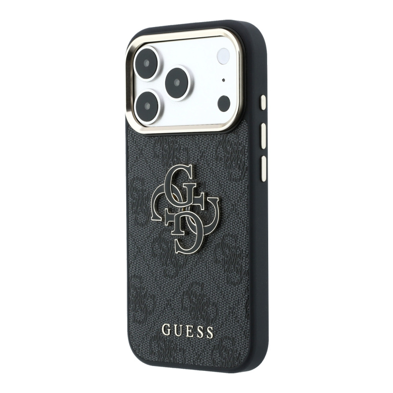 Apple iPhone 18 Pro Max Kılıf Guess Orjinal Lisanslı 4G Büyük Resin Logolu PU Kapak - 2