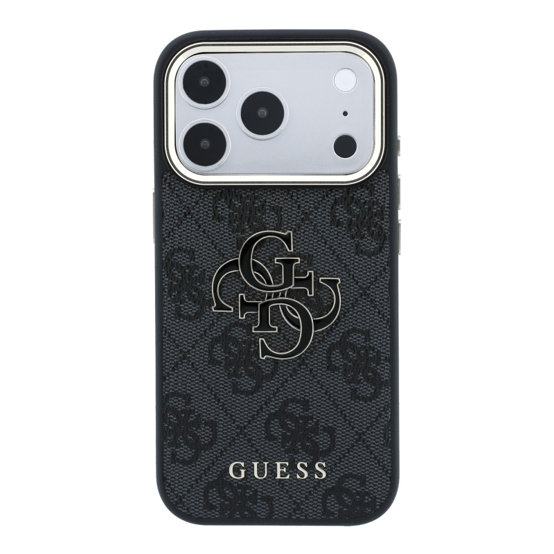 Apple iPhone 18 Pro Max Kılıf Guess Orjinal Lisanslı 4G Büyük Resin Logolu PU Kapak - 3