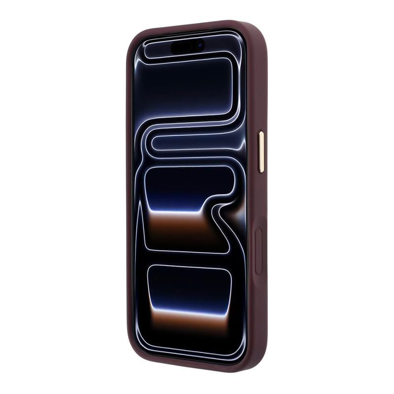 Apple iPhone 18 Pro Max Kılıf Guess Orjinal Lisanslı M-safe Şarj Özellikli 360 Derece Dönebilen Standlı PU Metal Yazı Logolu Kapak - 5