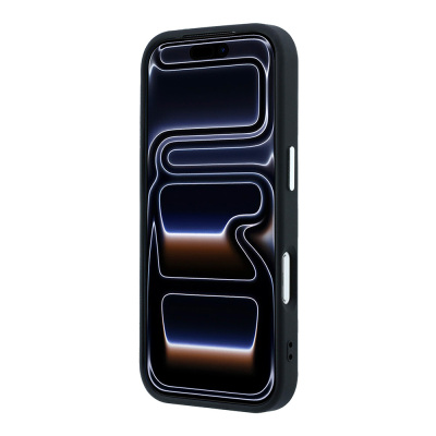 Apple iPhone 18 Pro Max Kılıf Guess Orjinal Lisanslı M-safe Şarj Özellikli Grained Triangle Kapak - 5