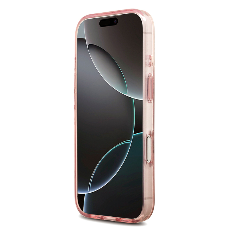 Apple iPhone 18 Pro Max Kılıf Guess Orjinal Lisanslı M-safe Şarj Özellikli IML Peony ve 4G Desenli Klasik Logolu Kapak - 14