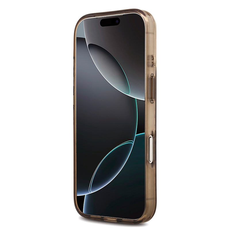 Apple iPhone 18 Pro Max Kılıf Guess Orjinal Lisanslı M-safe Şarj Özellikli IML Peony ve 4G Desenli Klasik Logolu Kapak - 21