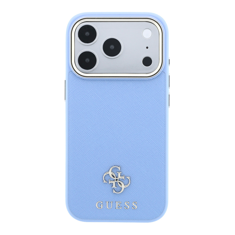 Apple iPhone 18 Pro Max Kılıf Guess Orjinal Lisanslı M-safe Şarj Özellikli Klasik Yazı ve 4G Logolu PU Deri Saffiano Kapak - 19