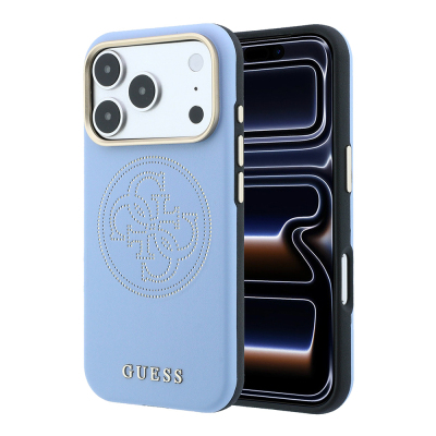 Apple iPhone 18 Pro Max Kılıf Guess Orjinal Lisanslı M-safe Şarj Özellikli PU Delikli 4G ve Yazı Logolu Kapak - 2