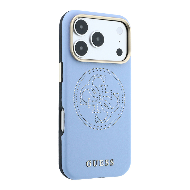 Apple iPhone 18 Pro Max Kılıf Guess Orjinal Lisanslı M-safe Şarj Özellikli PU Delikli 4G ve Yazı Logolu Kapak - 5